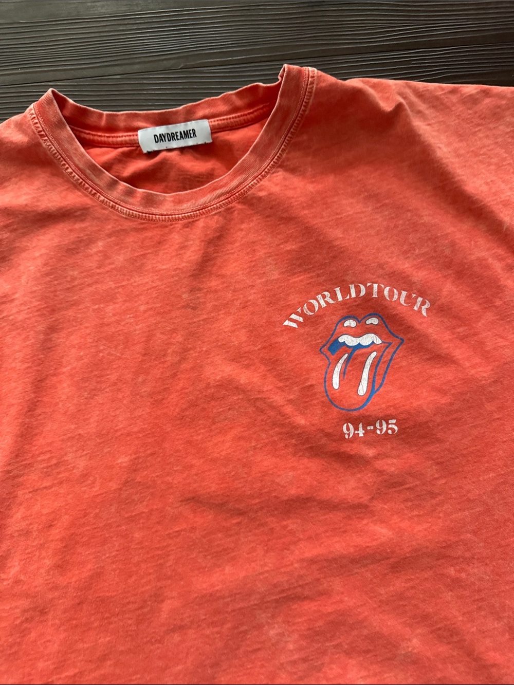 Orange Daydreamer t-Shirt - Rollong Stones World Tour Logo